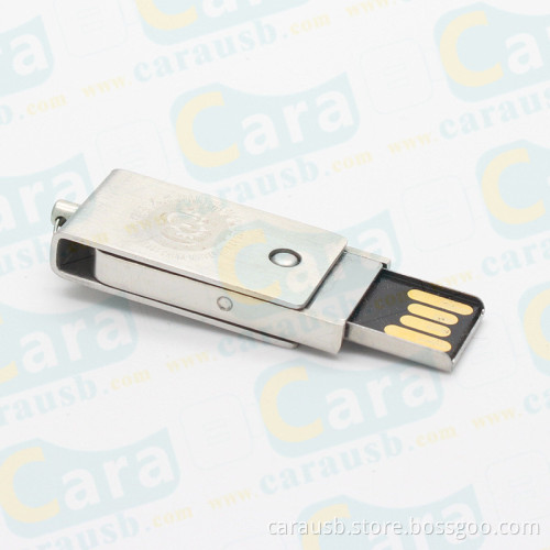 CaraUSB Twist USB Drive-No Cap to Lose'Aluminum Armor'Rubber FinishActivity Light LEDBig imprint area